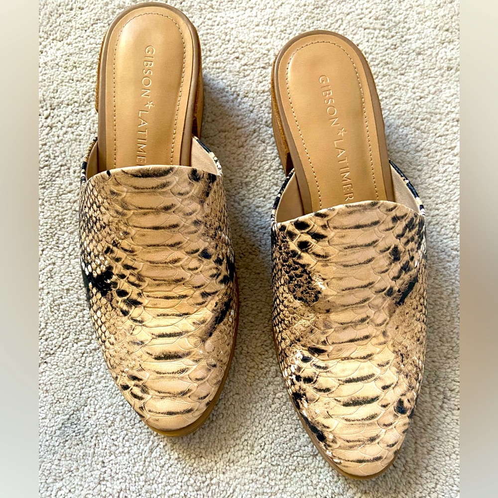 Gibson Latimer Snake Slip On Mules - image 2